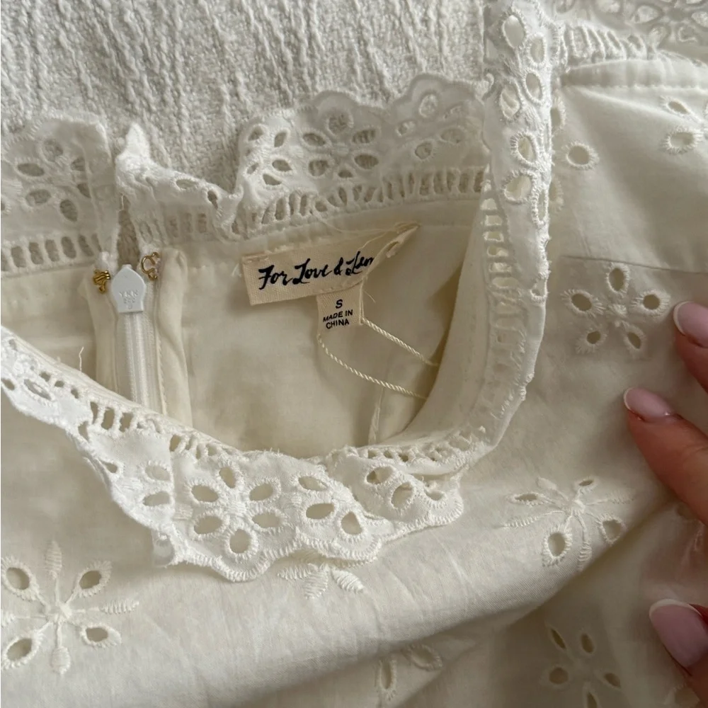 For Love And Lemons White Lace Mini Dress - Picture 11 of 14